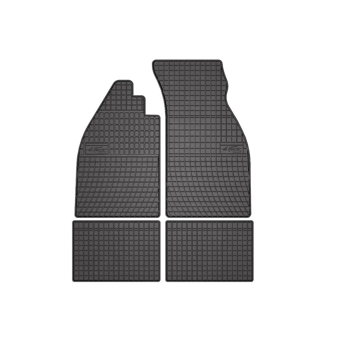 Volkswagen Beetle Floor Mats - Omac - Rubber - Black - '38-'03
